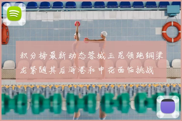 积分榜最新动态蓉城玉昆领跑铜梁龙紧随其后海港和申花面临挑战