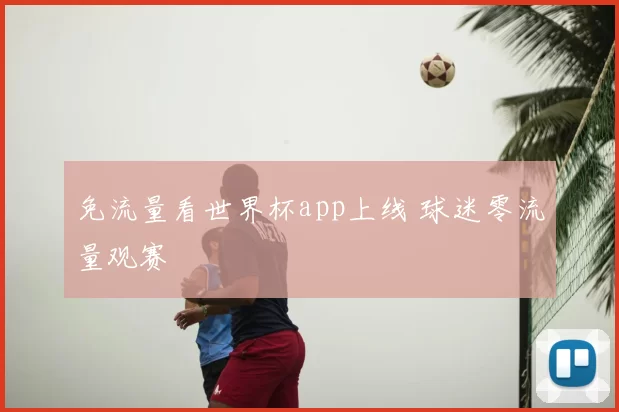 免流量看世界杯app上线 球迷零流量观赛