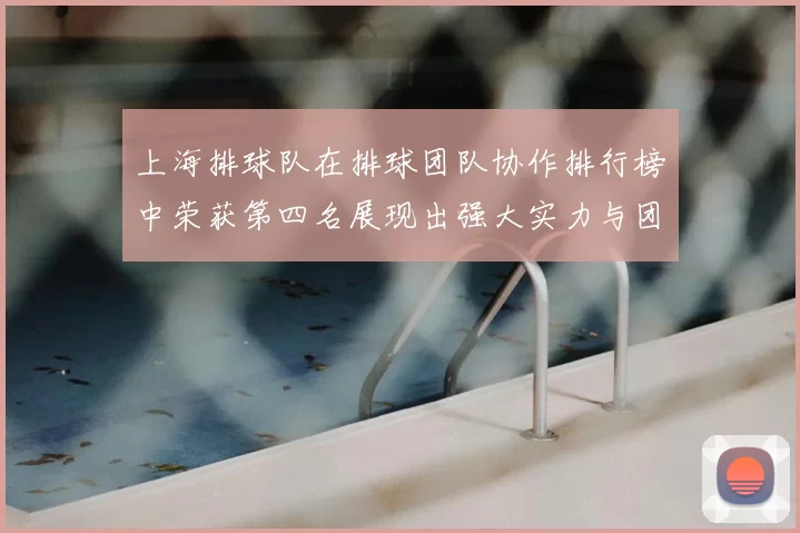 上海排球队在排球团队协作排行榜中荣获第四名展现出强大实力与团队精神
